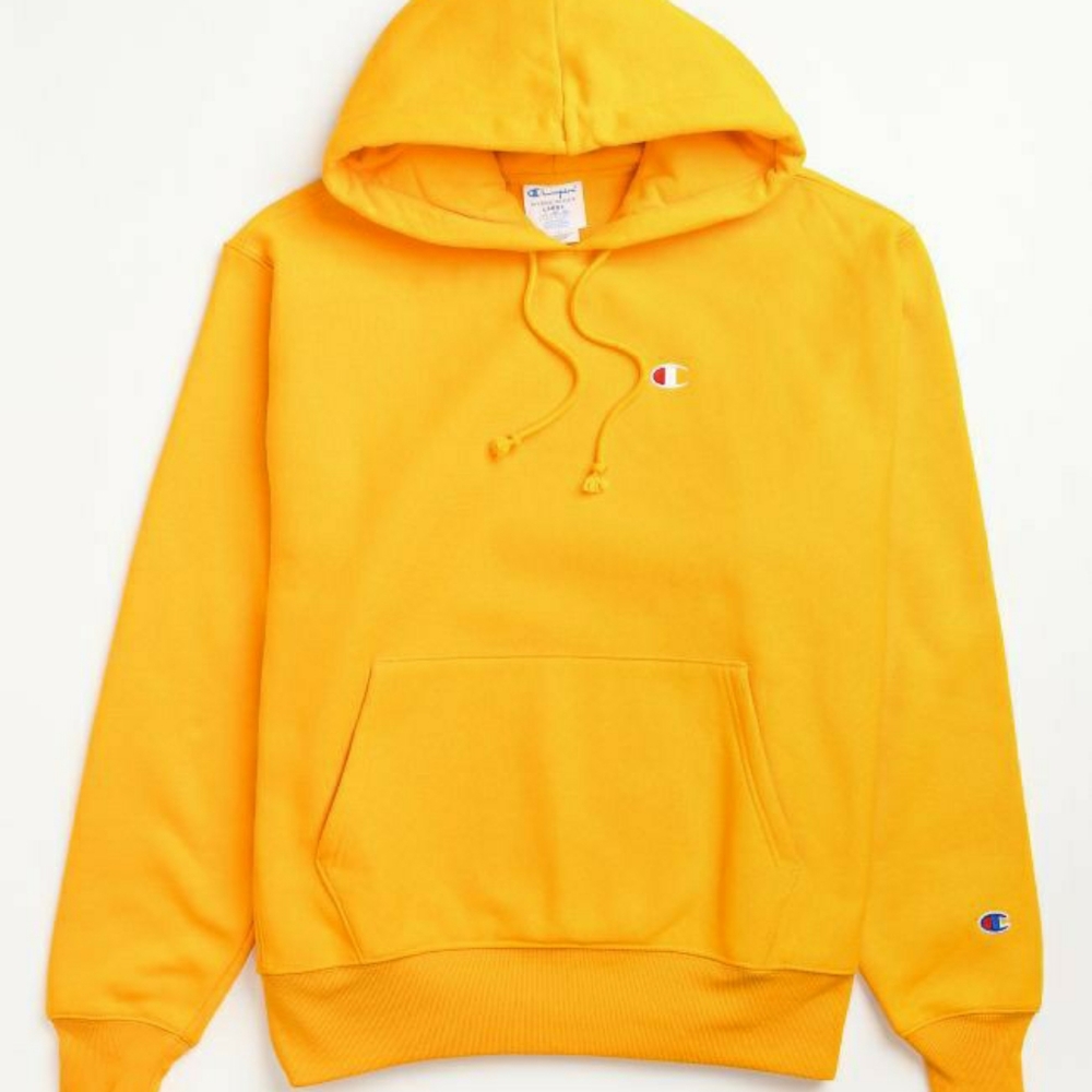 Champion Reverse Weave Hoodie Gold NWT